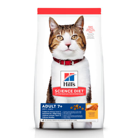 Hills Alimento Para Gato Adulto 7+ 4 Lb (1,81 Kg)